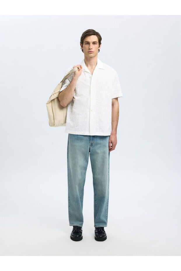 Kurzarmhemd Besticktes - 6