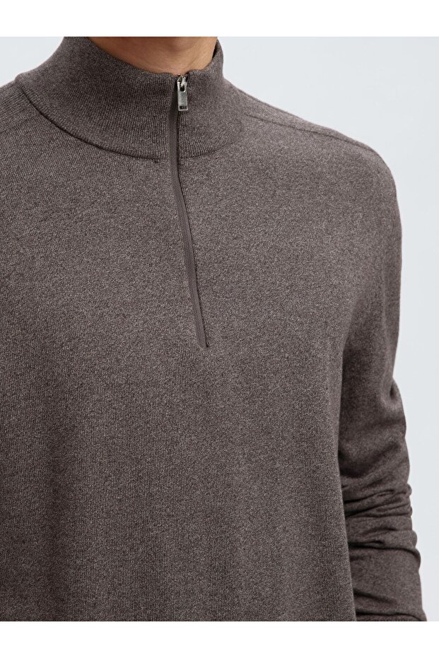 Strickpullover Half-zip - 5