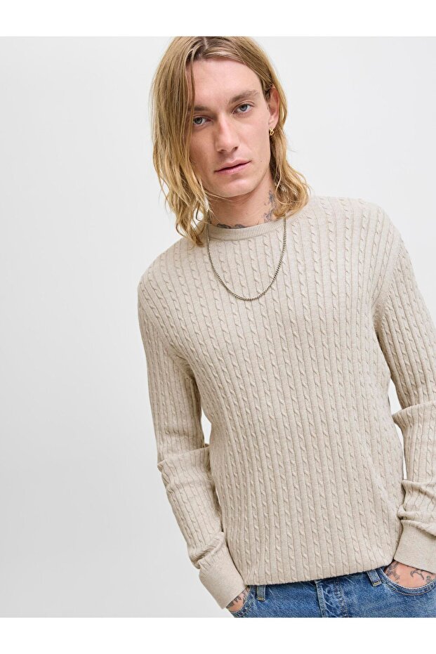 Strickpullover Einfarbig Strickpullover - 7