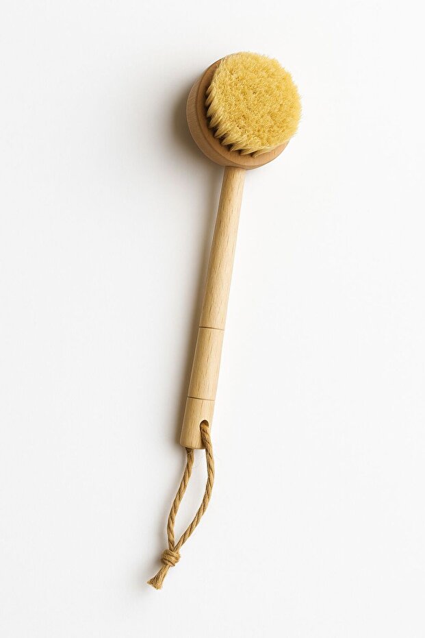 Natural Tampicootu Dish Brush with Handle