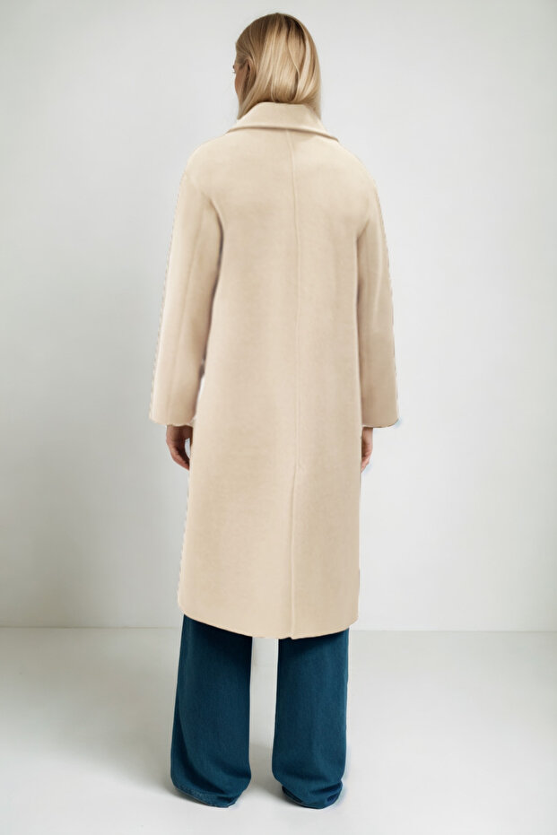 معطف طويل بدون أكتاف - 6