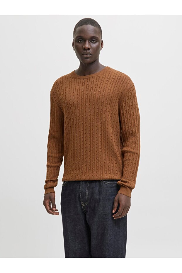 Strickpullover Einfarbig Strickpullover - 1