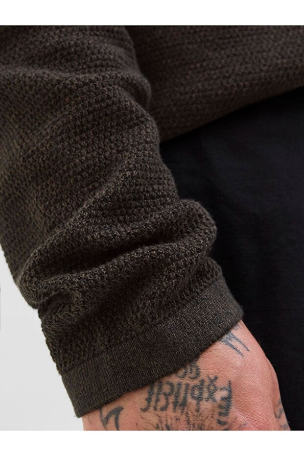 Strickpullover Einfarbig Strickpullover - 5