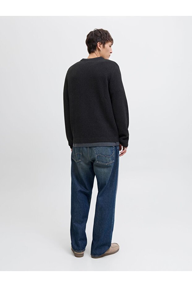 Strickpullover Einfarbig Strickpullover - 3