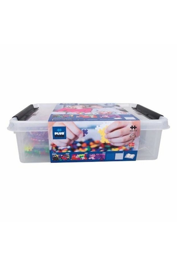 PlusPlus Plus-Plus, Mini Basic, Neon, Glitter, 2 cutii - 2400 bucăți - Educație