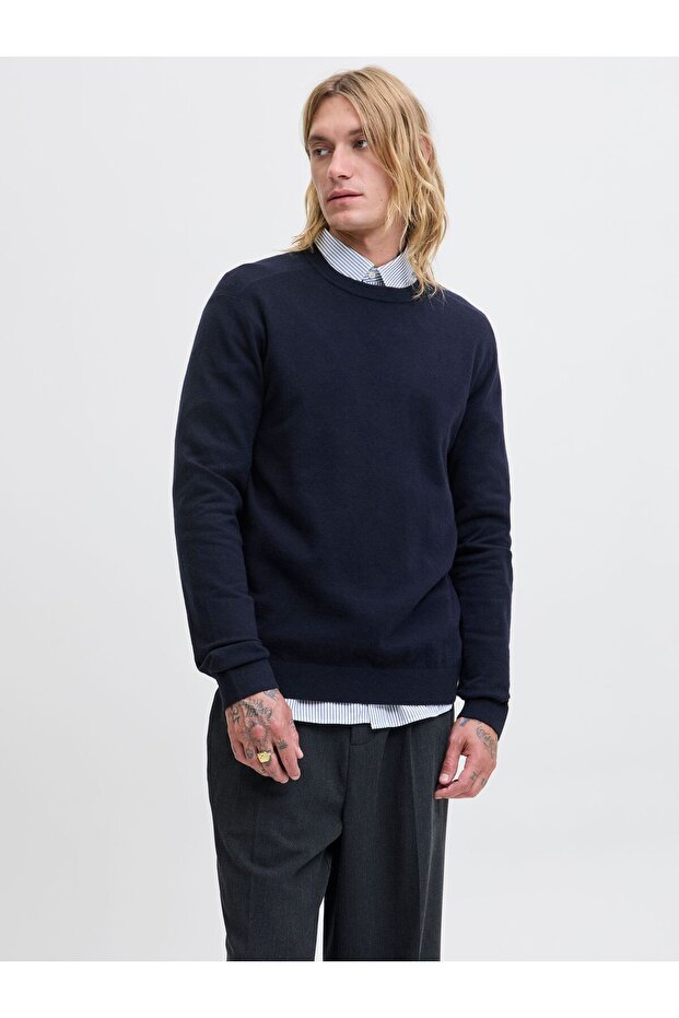 Strickpullover Einfarbig Strickpullover - 1