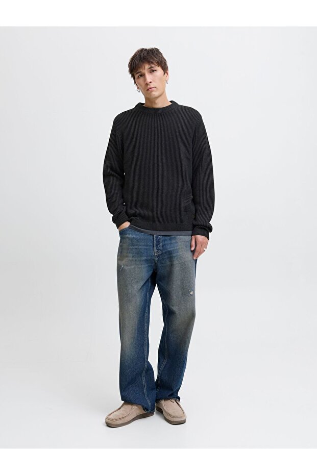 Strickpullover Einfarbig Strickpullover - 4