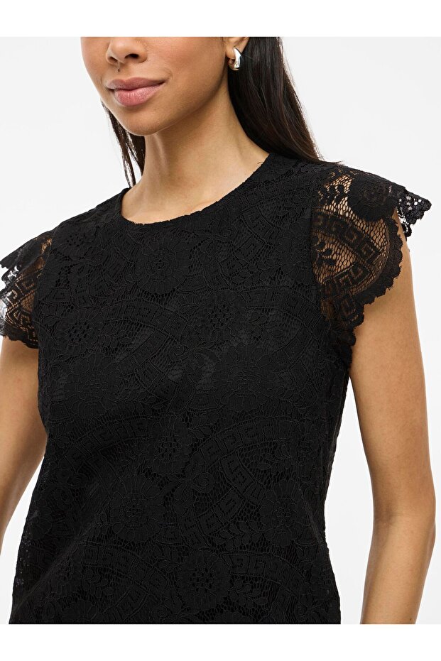 Oberteil mit kurzen Ärmeln VIMYNTE Spitzen - 6