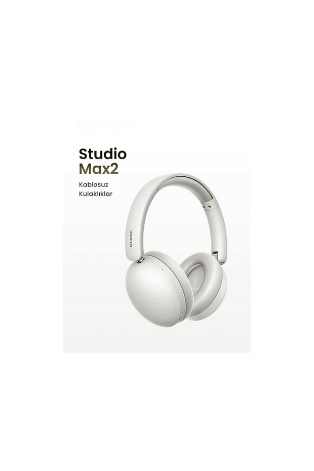 HiTune Max2 Yapay Zeka Destekli Gürültü Engelleyici Kablosuz Kulak Üstü Kulaklık Beyaz - 3