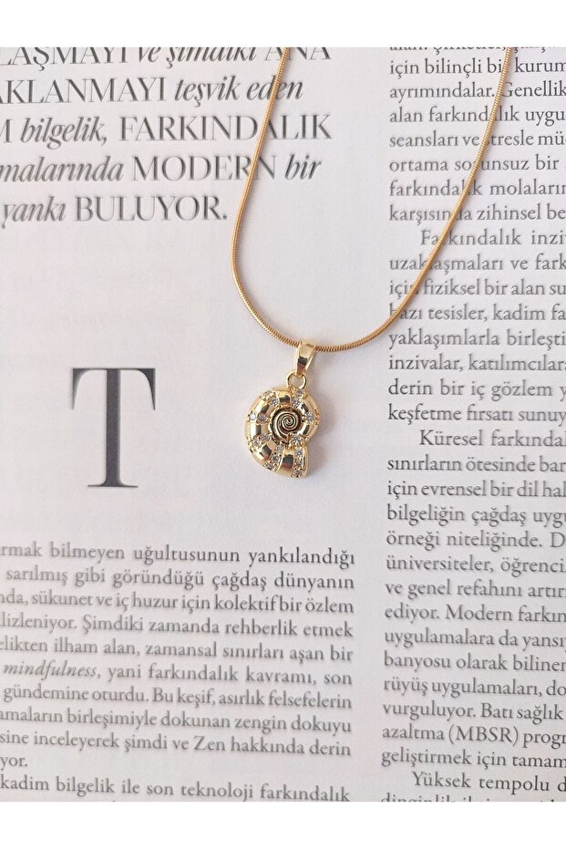 Women's Steel Snail Shell Design Necklace