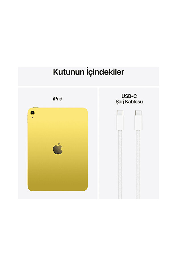 11 inç iPad (A16) Wi-Fi + Cellular 512 GB Tablet Sarı (MD7R4TU/A) - 7