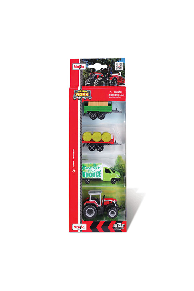 Mini Work Machines 4'lü Set - Massey Ferguson - 3