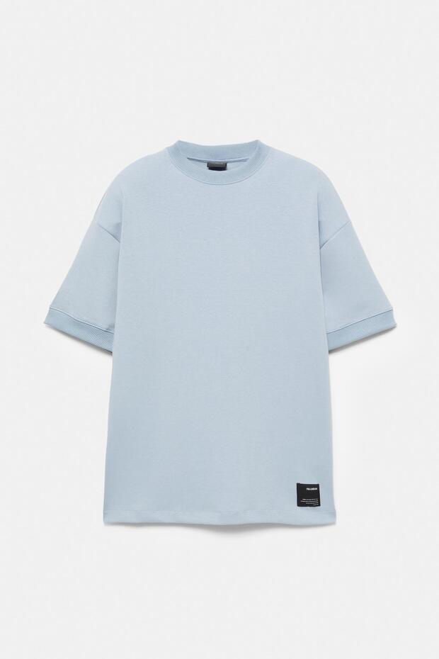 Kısa kollu interlok sweatshirt - 5