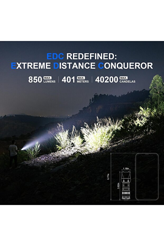 T4 Tactical Flashlight Rechargeable - 2
