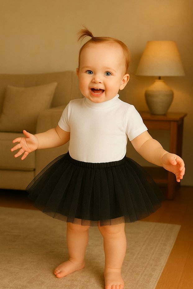 Black Baby Girl Princess Birthday Tutu Skirt