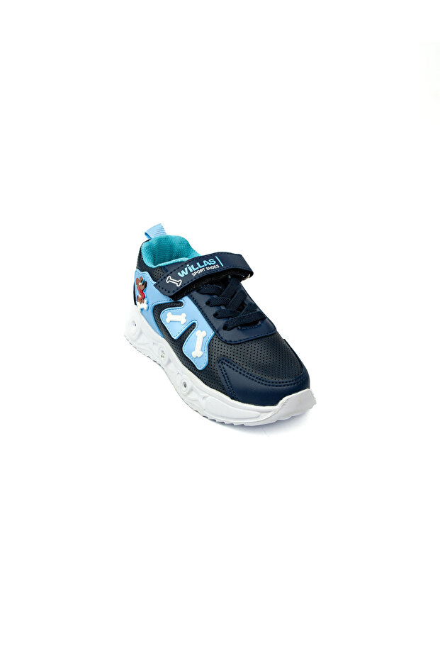 0025 Willas Navy Blue Boys' Sports Shoes