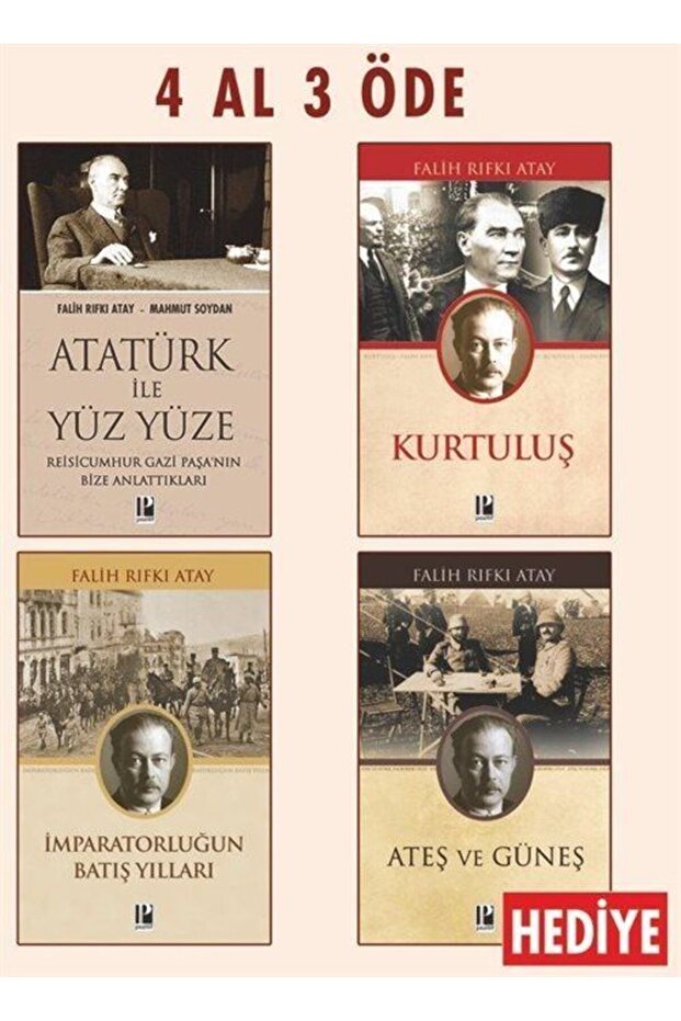 Atatürk İle Yüz Yüze-Kurtuluş-İmparatorluğun Batış Yılları-4 Al 3 Öde Seti 2 (Ateş Ve Güneş Hediye) - 1