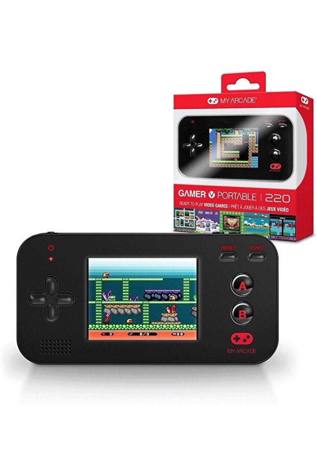 My Arcade Gamer V Portable - 220 Retro Games - Handheld Console - Full Color - Battery Powered