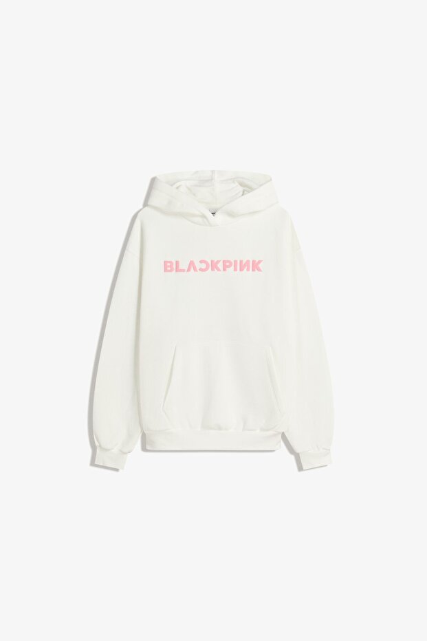 Black Pink kapüşonlu sweatshirt - 2