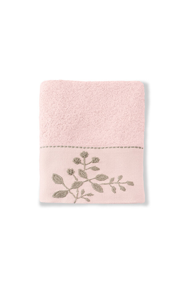 Noble Bamboo Embroidered Hand Towel 50 X 90 Powder