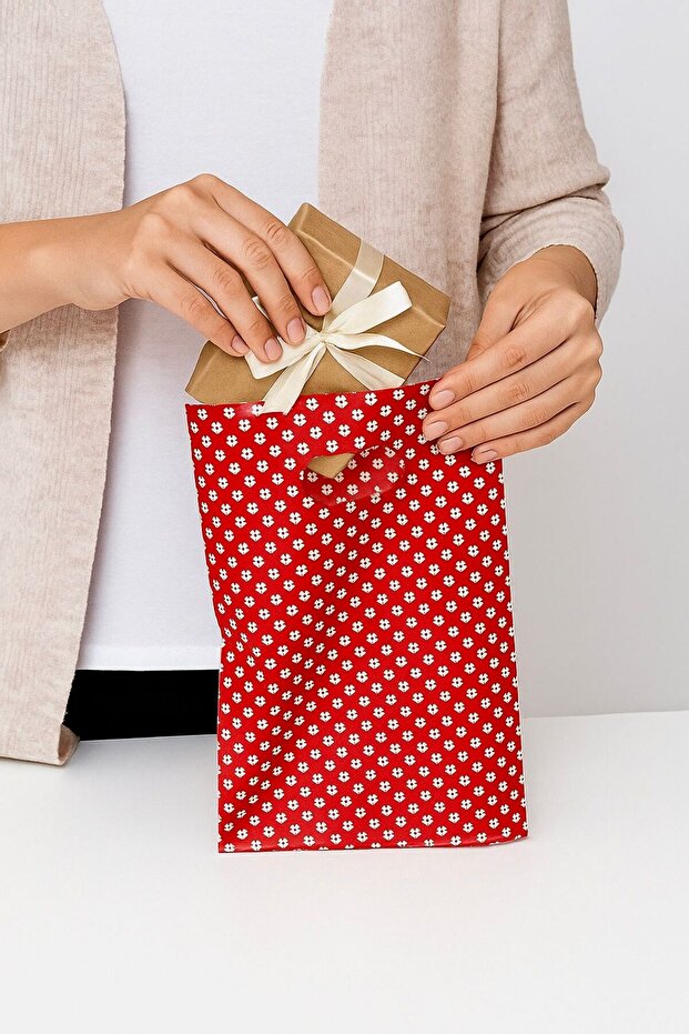 10x15 Hediyelik poşet el geçme poşet 100 adet - 1