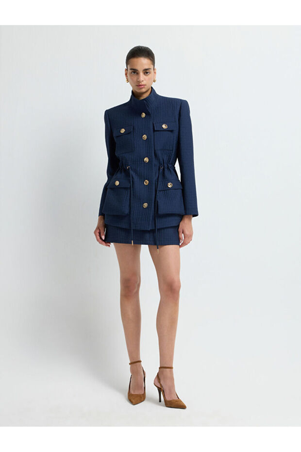 Hakim Yaka Kapitone Ceket - 4