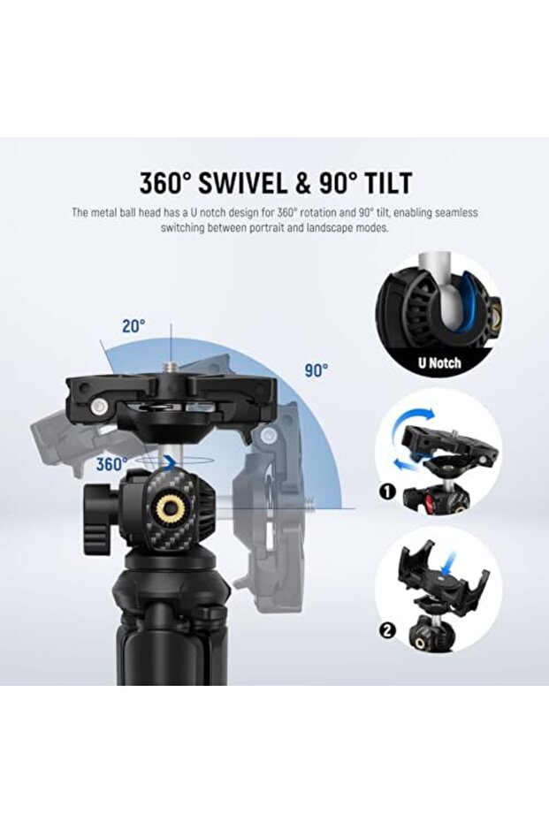Flexible Camera Tripod Ball Head with Remote Control TP35 - 6