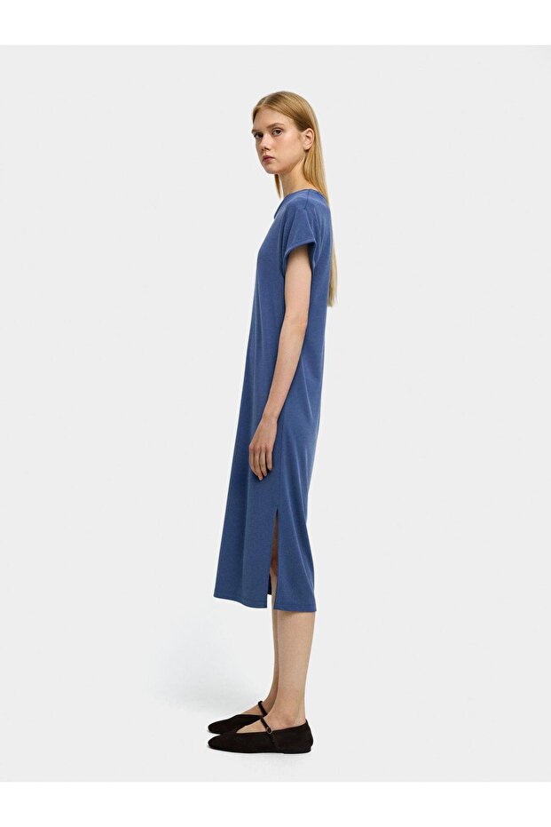 Düz Midi Elbise - 2