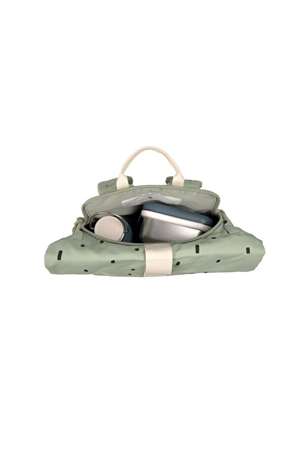 Rucsac mini Rolltop Happy Prints Light Olive - 7