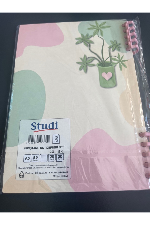 Yapışkanlı not defteri seti - 2