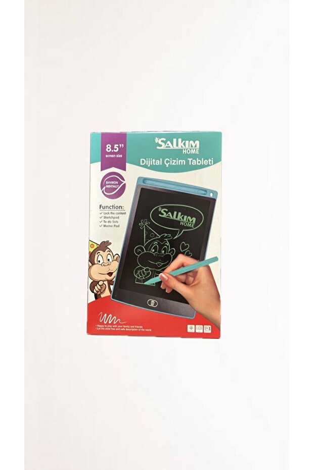 Writing Tablet Lcd 8.5 Inç Dijital Kalemli Çizim Yazı Tahtası Grafik Not Yazma Eğitim Tableti - 1