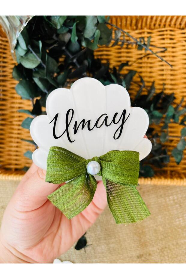 Oyster Baby Magnet with Bow - Set of 10, Promise, Wedding and Mawlid Gift