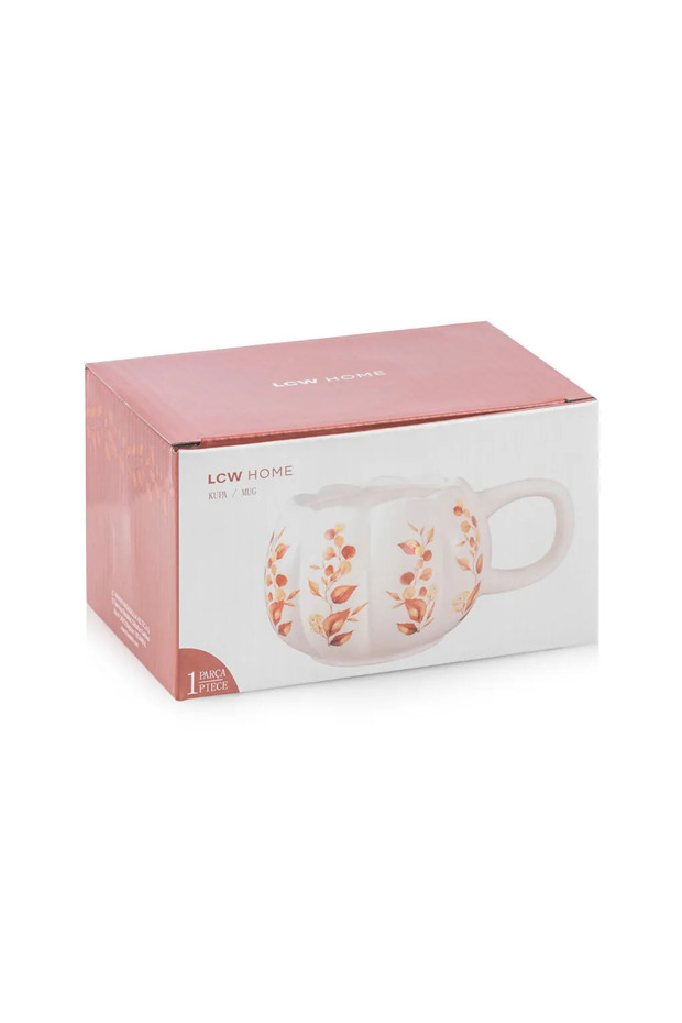 LCW HOME Sarı Baskılı Seramik Kupa 360 Ml - 4