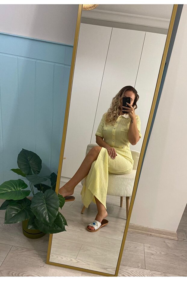 Triko elbise maxi boy - 4