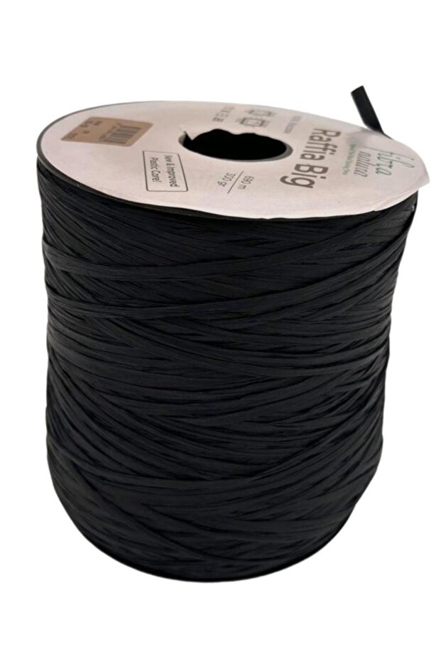 Angel Bag Accessory Raffia Fibra Natura Raffia Big 119-03 (Black Color)