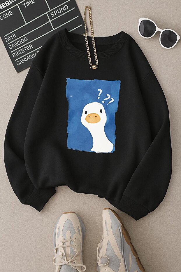3-Ply Combed Cotton Duck Printed Unisex Sweatshirt