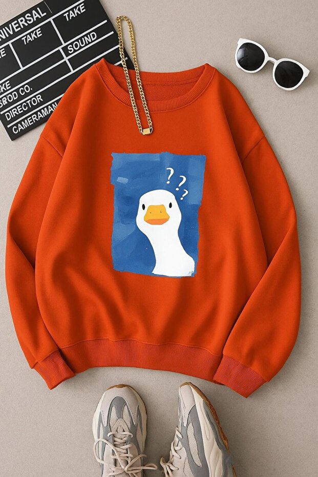 3-Ply Combed Cotton Duck Printed Unisex Sweatshirt
