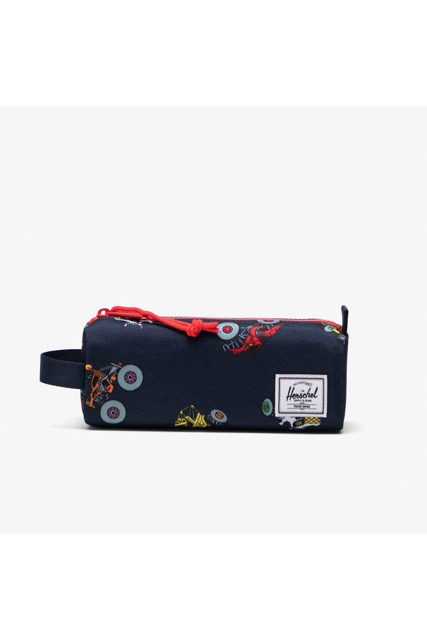 Herschel Settlement Monster Trucks Children's Blue Pencil Case