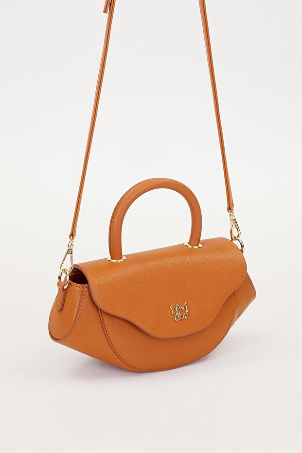 Camel Geometric Model Shoulder Bag - 2