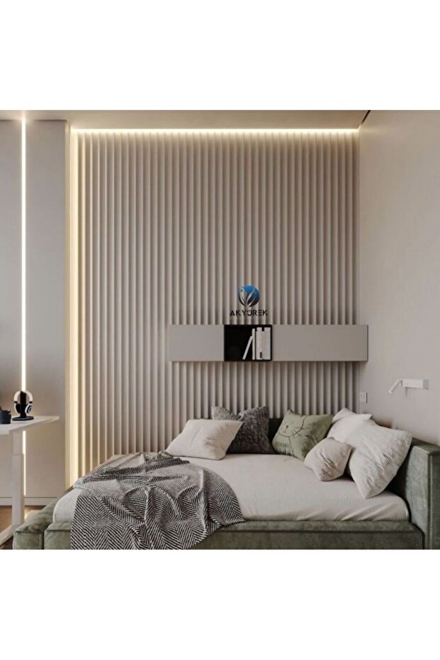 AKYÜREK STORE LB 2050 MODEL SAHARA KREM DEKOR PROFİL DUVAR KAPLAMA LAMBRİ PANEL - 1