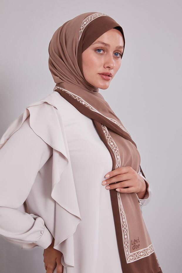 Latte Örgü Desen Medine İpeği - 3