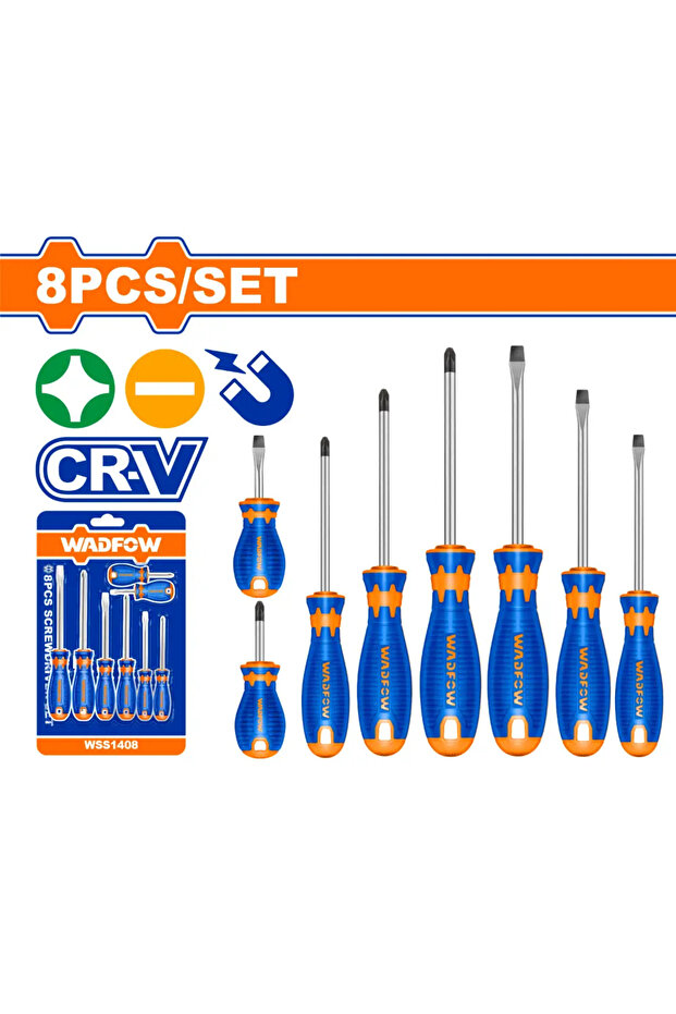 Rebel Hand Screwdriver Set (8 Pieces) - WSS1408