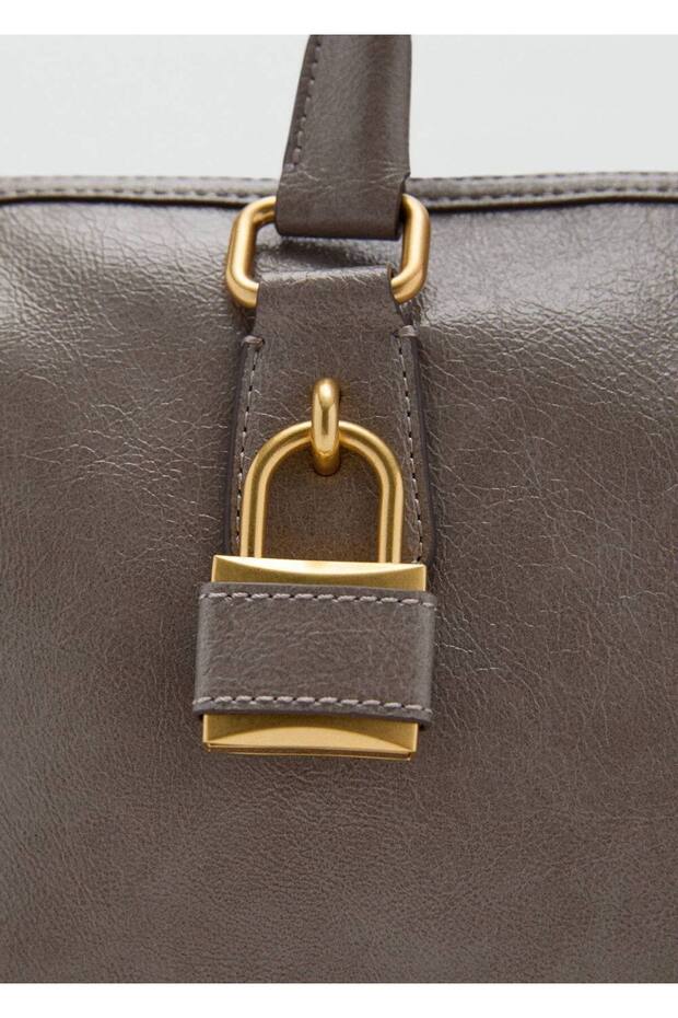 Kulplu dikdörtgen çanta - 4