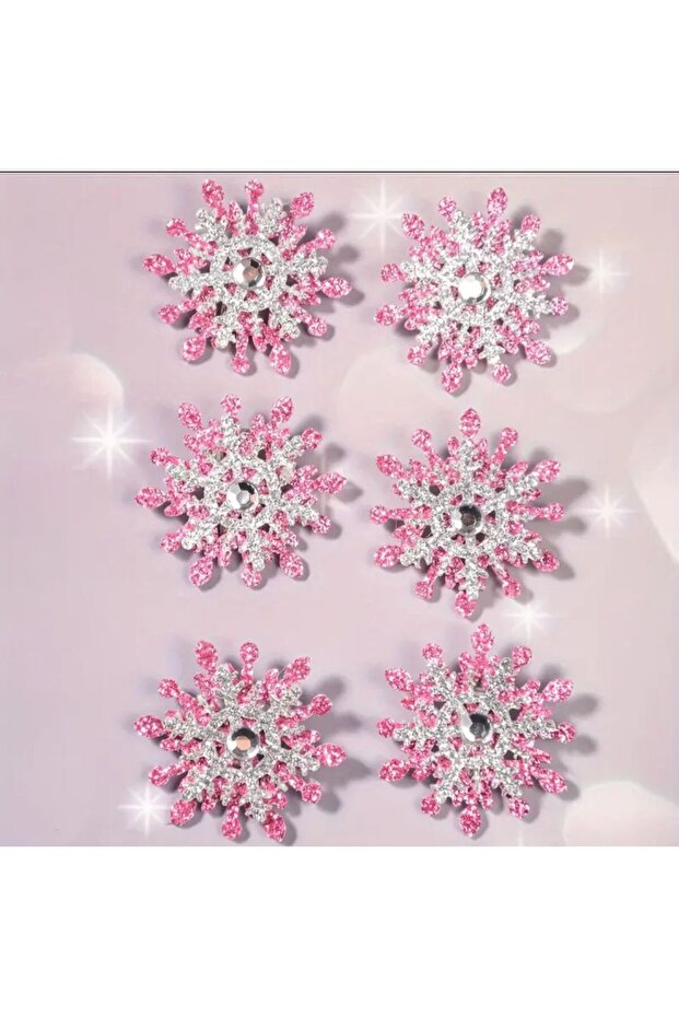 Set of 6 Elsa Snowflake Hair Clips