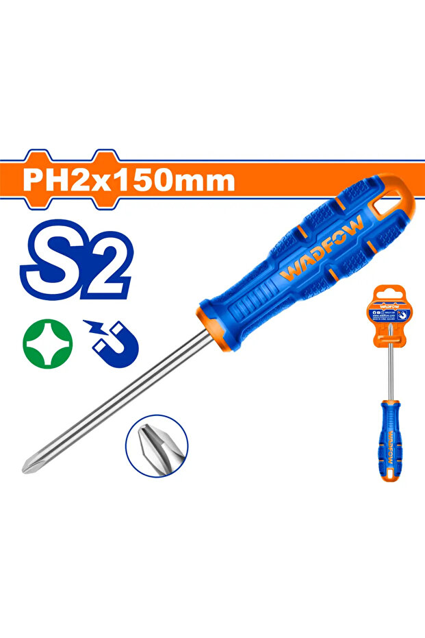 مفك يد ربل مربع PH2 × 150مم (6") – WSDB226
