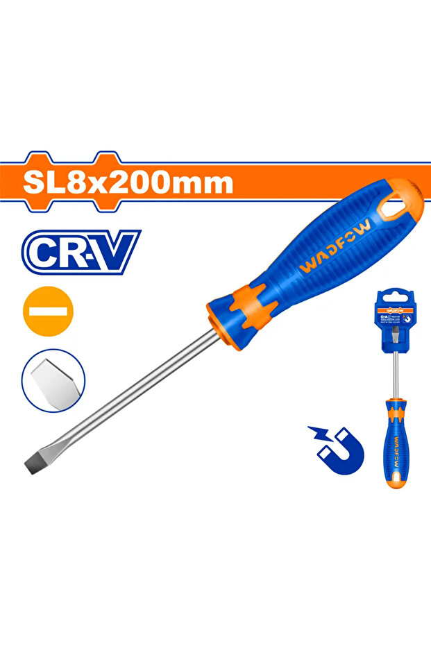 مفك يد ربل شق SL8 × 200مم (8") – WSD1288