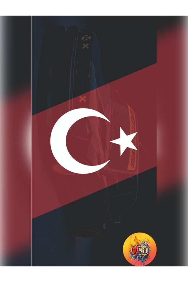 Turkey Flag Moon Star Jdm Car-Motorcycle Windshield Label Sticker-Hologram Turkish Flag