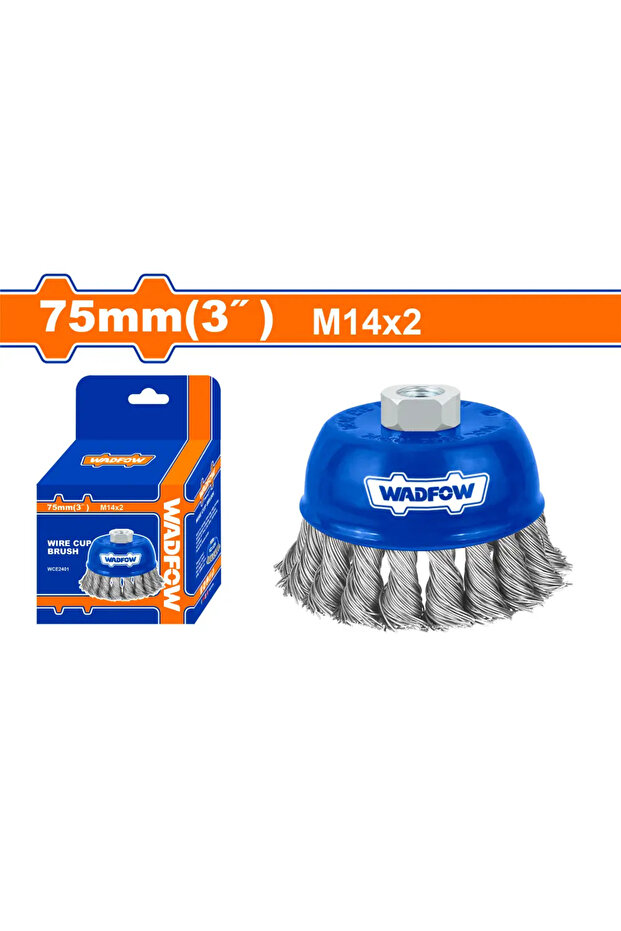 فرشاة كوب مجدولة 75مم (3") WCE2401