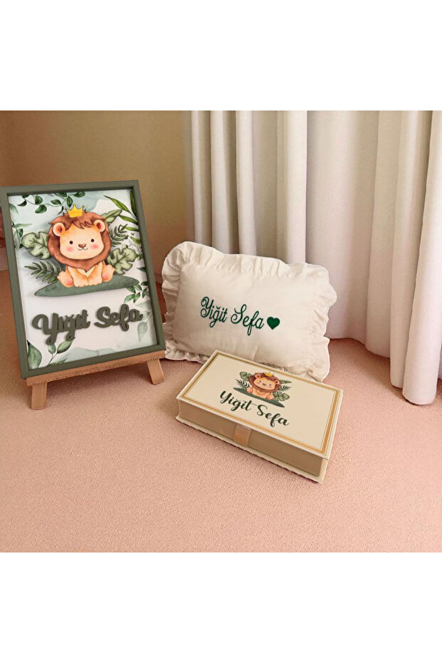 Aslan Figürlü yenidoğan set - 1