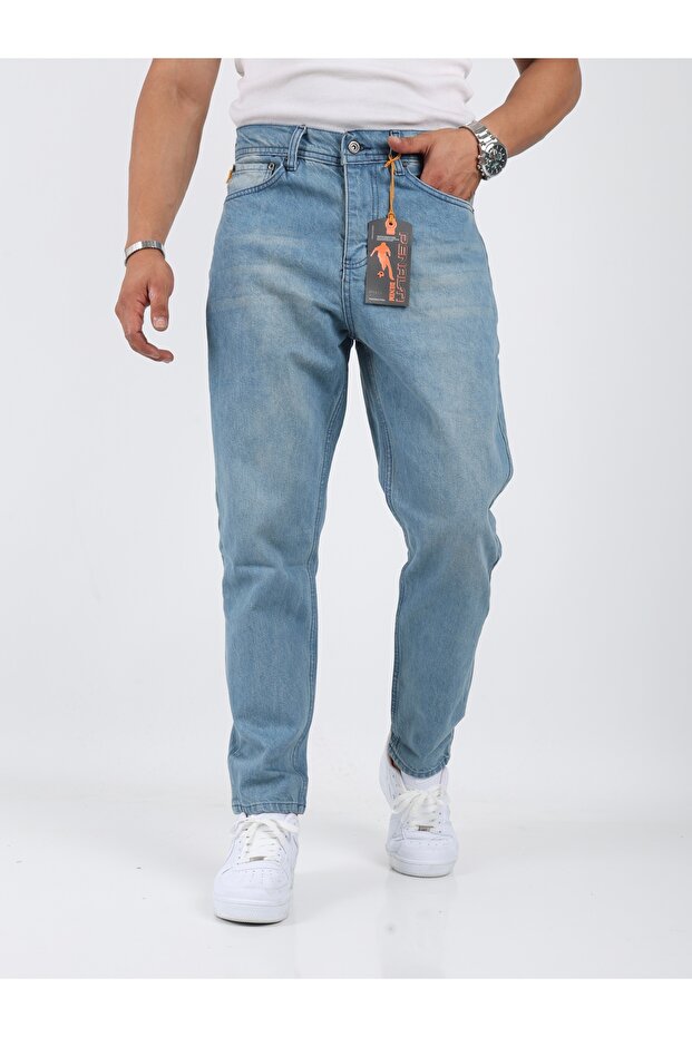 Men's Boyfriend Washable Denim Ice Tinted Pants